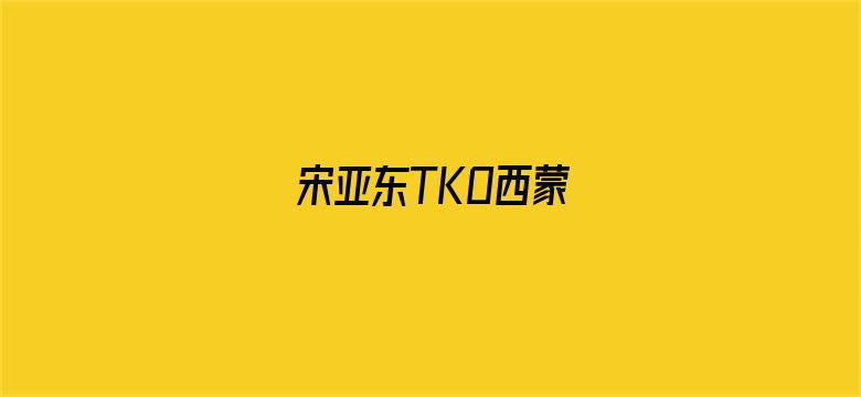 宋亚东TKO西蒙